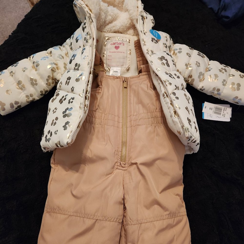 24 mo. Leopard Jacket and Pant Snowsuit